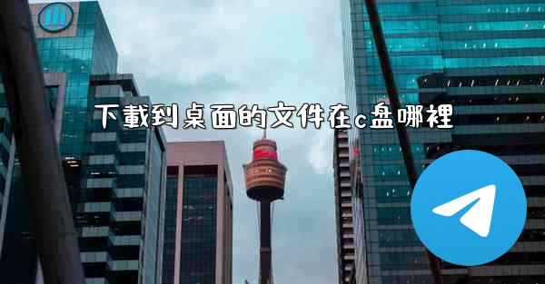 下載到桌面的文件在c盘哪裡