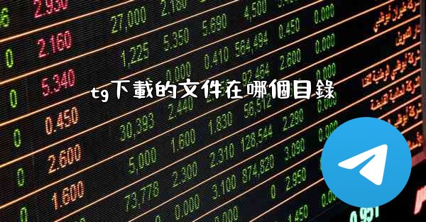 tg下載的文件在哪個目錄