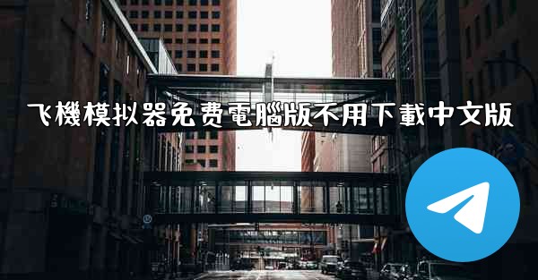 飞機模拟器免费電腦版不用下載中文版