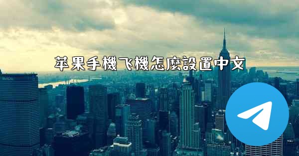 苹果手機飞機怎麼設置中文