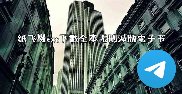 纸飞機txt下載全本无刪減版電子书