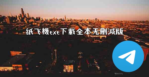 纸飞機txt下載全本无刪減版