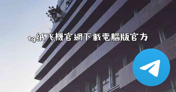 tg纸飞機官網下載電腦版官方