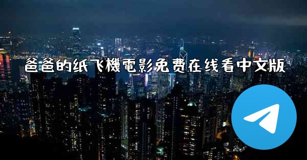 爸爸的纸飞機電影免费在线看中文版
