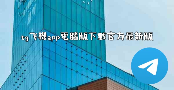 tg飞機app電腦版下載官方最新版