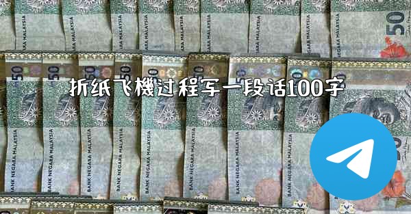 折纸飞機过程写一段话100字