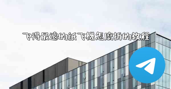 飞得最遠的纸飞機怎麼折的教程