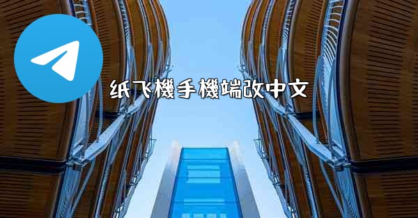 纸飞機手機端改中文