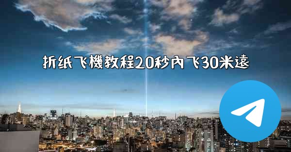 折纸飞機教程20秒內飞30米遠