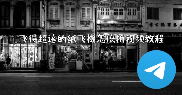 飞得超遠的纸飞機怎麼折视频教程