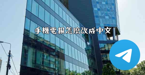 手機電报怎麼改成中文