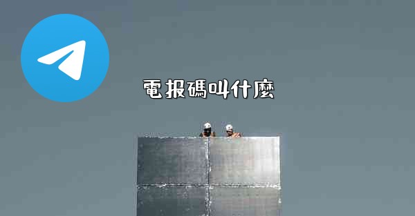 電报碼叫什麼