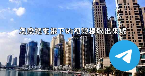 怎麼把電报下的视频提取出來呢