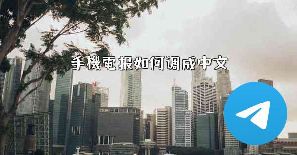 手機電报如何调成中文