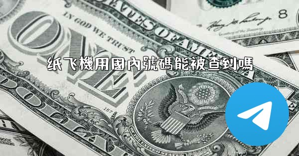 纸飞機用國內號碼能被查到嗎