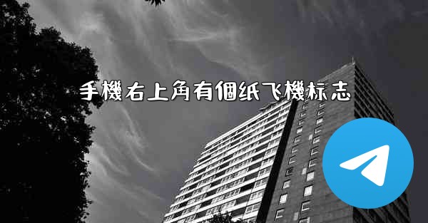 手機右上角有個纸飞機标志