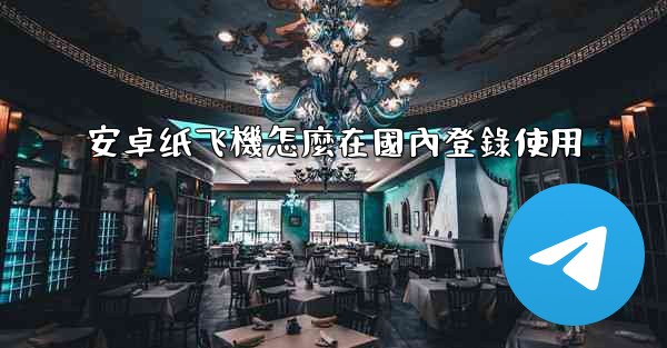 安卓纸飞機怎麼在國內登錄使用