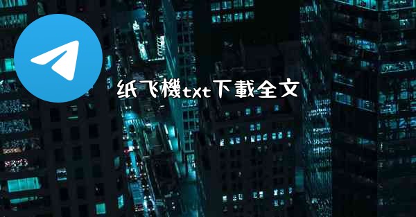 纸飞機txt下載全文