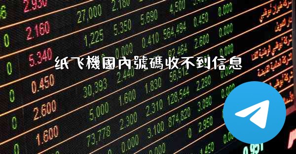 纸飞機國內號碼收不到信息