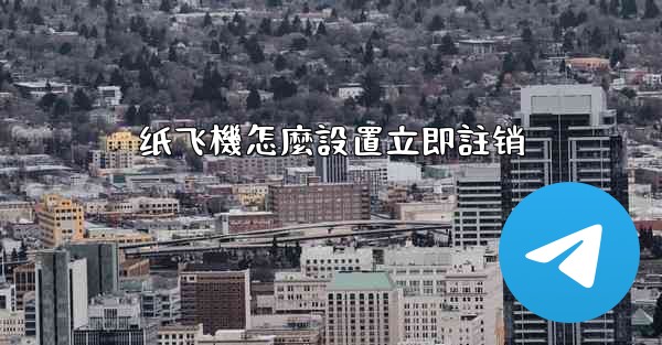 纸飞機怎麼設置立即註销