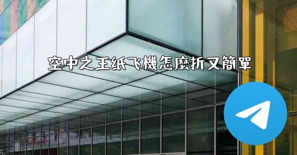 空中之王纸飞機怎麼折又簡單