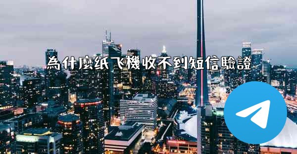 為什麼纸飞機收不到短信驗證