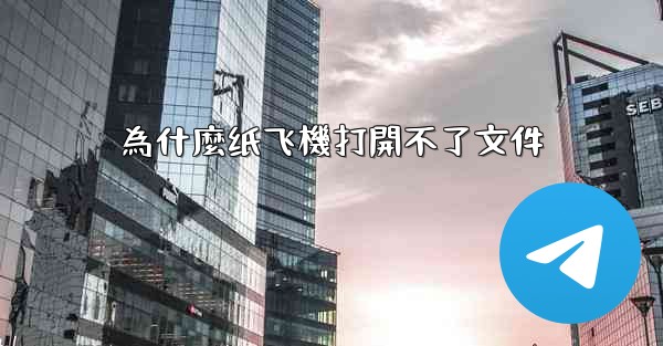 為什麼纸飞機打開不了文件