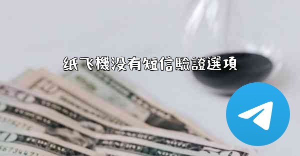 纸飞機没有短信驗證選項