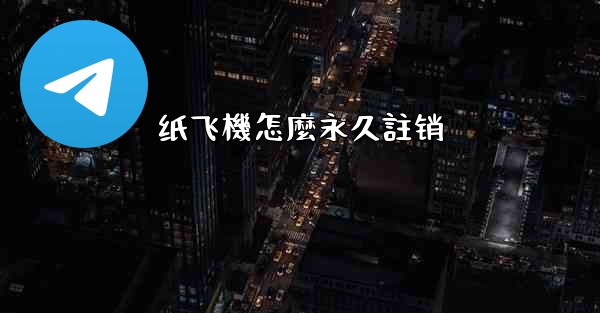 纸飞機怎麼永久註销