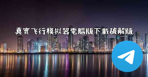 真實飞行模拟器電腦版下載破解版