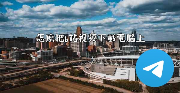 怎麼把b站视频下載電腦上