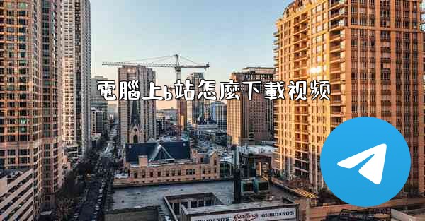 電腦上b站怎麼下載视频