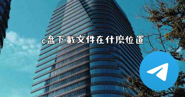 c盘下載文件在什麼位置