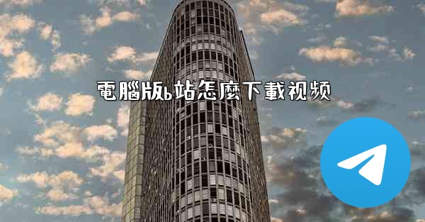 電腦版b站怎麼下載视频