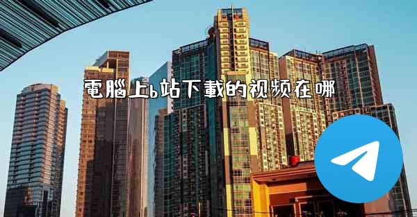 電腦上b站下載的视频在哪