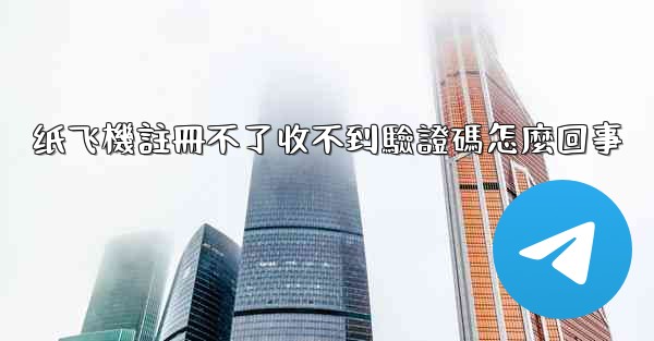 纸飞機註冊不了收不到驗證碼怎麼回事