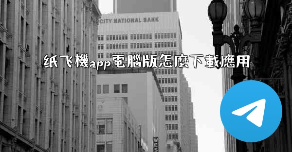 纸飞機app電腦版怎麼下載應用