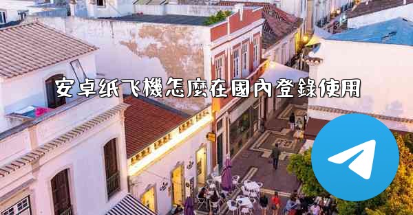 安卓纸飞機怎麼在國內登錄使用