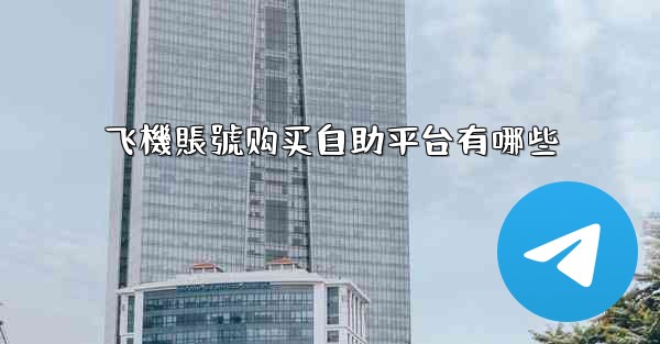 飞機賬號购买自助平台有哪些