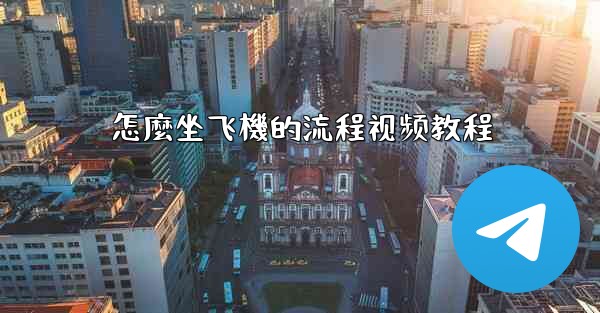 怎麼坐飞機的流程视频教程