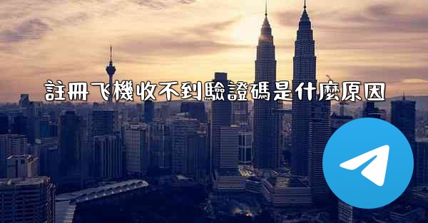 註冊飞機收不到驗證碼是什麼原因