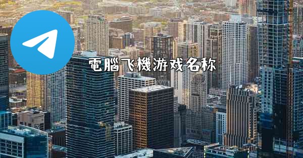 電腦飞機游戏名称