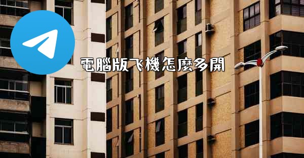 電腦版飞機怎麼多開