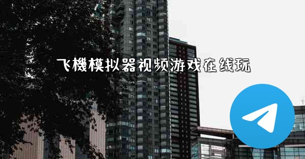 飞機模拟器视频游戏在线玩