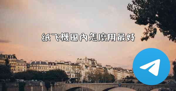 纸飞機國內怎麼用最好