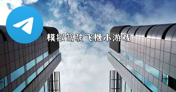 模拟驾驶飞機小游戏