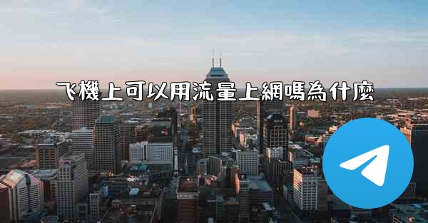 飞機上可以用流量上網嗎為什麼