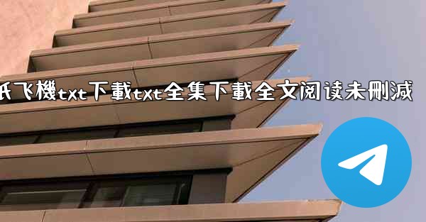 纸飞機txt下載txt全集下載全文阅读未刪減