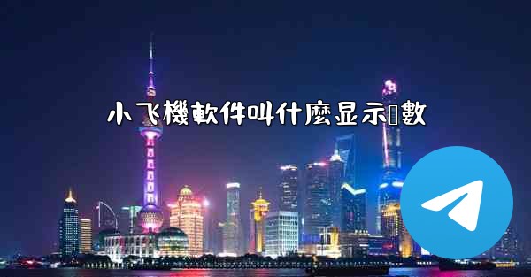 小飞機軟件叫什麼显示帧數