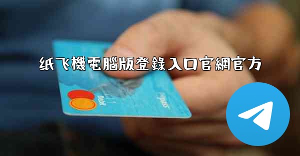 纸飞機電腦版登錄入口官網官方